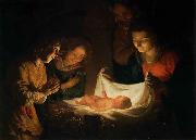 Gerrit van Honthorst Adoration of the Child oil painting